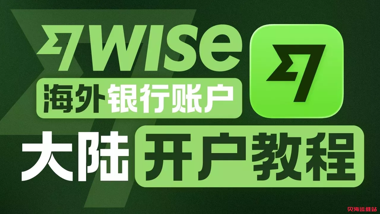 国内0成本开通 Wise 多币种海外账户全流程，不用出境！